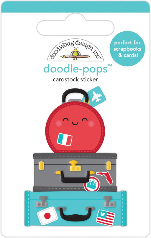 Doodlebug Doodle-Pops 3D Stickers-Get Packin'