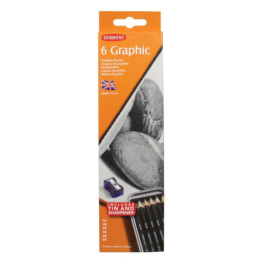 Derwent - Graphic Pencils Tin - 6pk