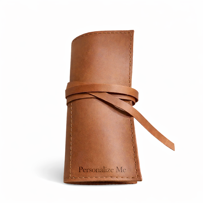 Doodles Genuine Leather - Roll Up Bag - Medium - Blank or Personalizable