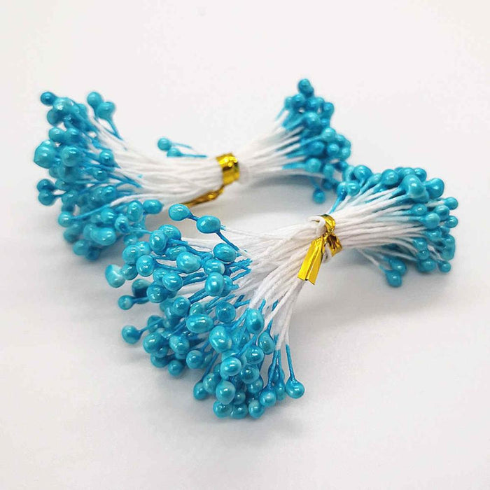 Doodles - Laplaz Flower Stamens Double Headed - Blue 50pcs