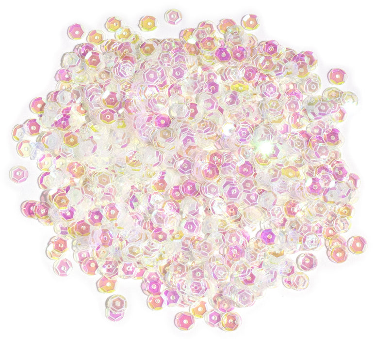 CousinDIY Cupped Sequins -Crystal Iridescent, 5mm 800/Pkg