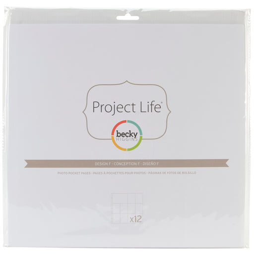 Project Life Photo Pocket Pages 12/Pkg-Design F