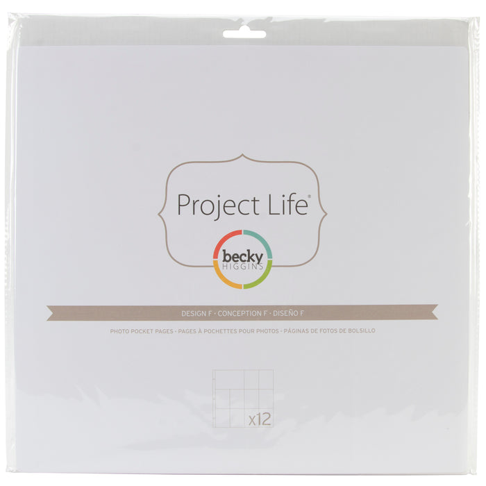 Project Life Photo Pocket Pages 12/Pkg-Design F