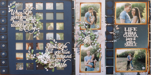 Clidanvilla Scrapper - Double Page DIY Layout Kit - Reason To Smile