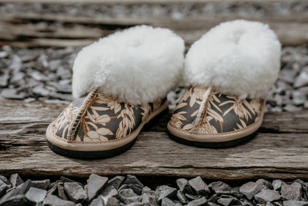 Protea Dreamscapes Sheepskin Slippers - Adult Size 3