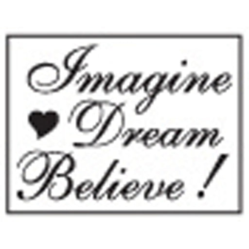 Manuscript - Pen Decorative Resin Seal W/Purple Wax - Imagine, Dream, Believe!