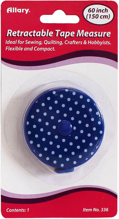 Allary Retractable Tape Measure 60"-Assorted Polka Dots