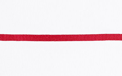 Petersham Ribbon - Fine - Red (4mm x 1 Meter)