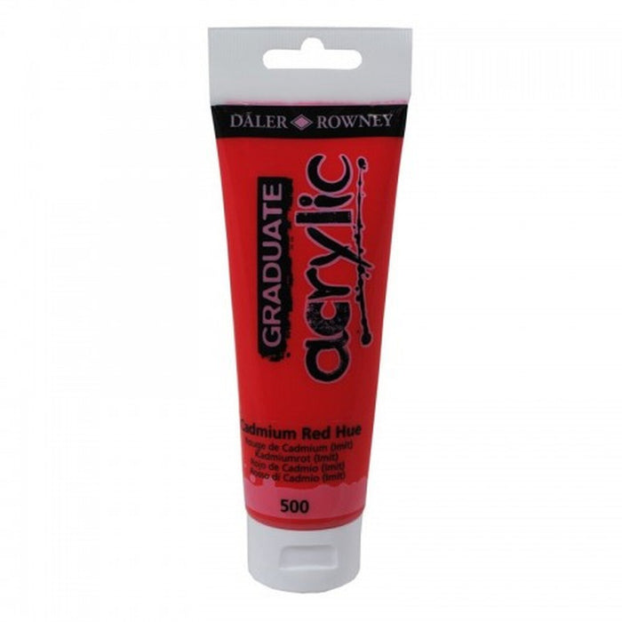 Daler-Rowney - Graduate Acrylic Paint - Cadmium Red Hue (120ml)