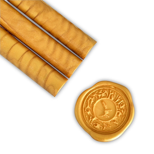 Jax Wax - Flexi Sealing Wax Stick with Wick - Yellow Gold - 1pk