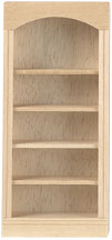 Houseworks - DOLLHOUSE-TOY - Wood 1-Unit 5 Shelf Bookcase - 1 Inch Scale