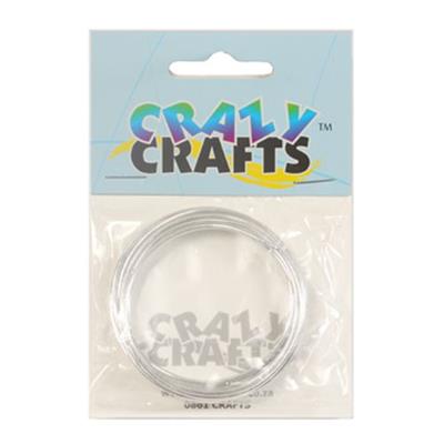 Crazy Crafts - Craft Aluminium Wire - Silver