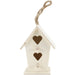 Wood Craft 4" Birdhouses w/Jute Cord 3 -DOUBLE LOVE