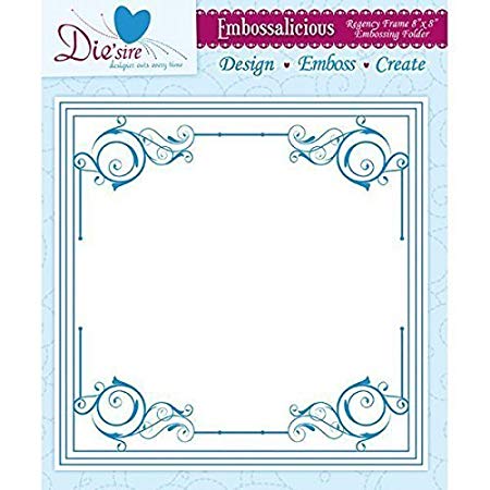Crafter's Companion - 8"x8" Embossalicious Folder - Regency Frame (only A4 & bigger machines)