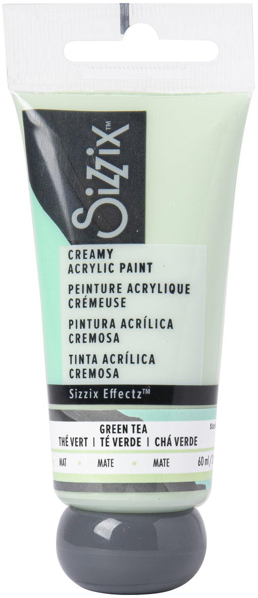 Sizzix Effectz Creamy Matte Acrylic Paint 60ml-Green Tea
