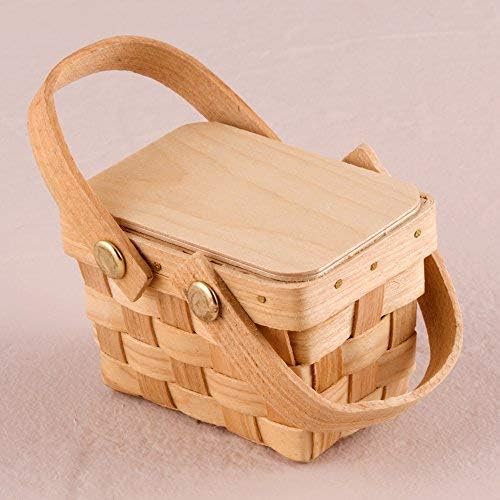 Weddingstar - Miniature Woven Picnic Basket Favor - Set of 6