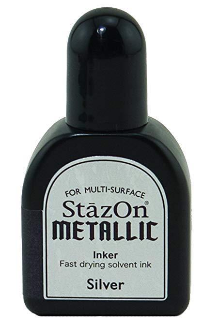 Tsukineko - StazOn Metallic - Re Inker - Silver