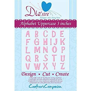 Crafter's Companion - Die'sire Die - Alphabet Uppercase 3 inch