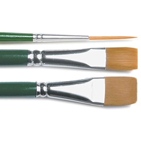 Plaid - Folkart - One Stroke Brush Set - Basic - 3 pieces