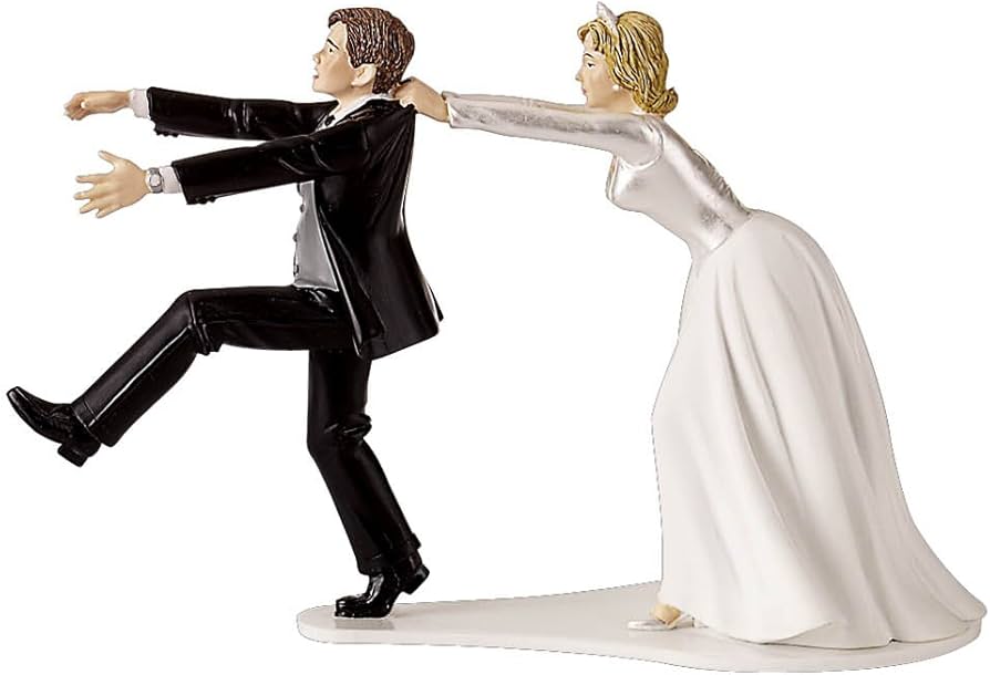 Wilton, Cake Topper - Wedding Couple 'Oh No You Don't'