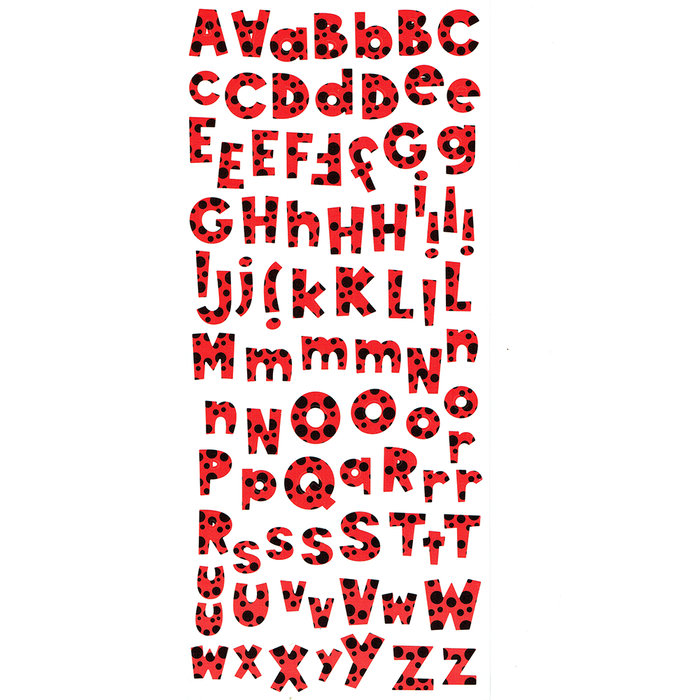 Sticko Ladybug Alphabet Stickers - Large 176pc