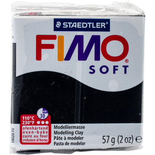 Fimo Soft Polymer Clay 2oz-Black