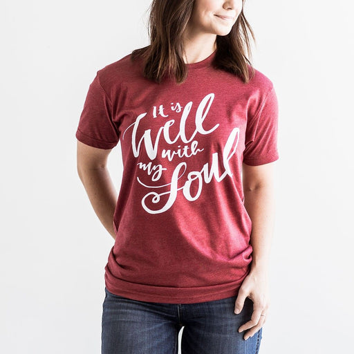 Dayspring - It Is Well With My Soul - Red Live Your Faith T-Shirt