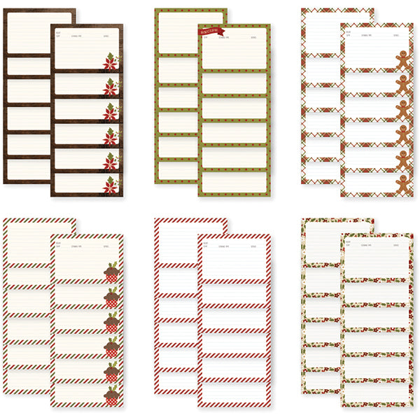 Simple Stories - SNAP Collection - 4 x 6 Recipe Cards - Cozy Christmas