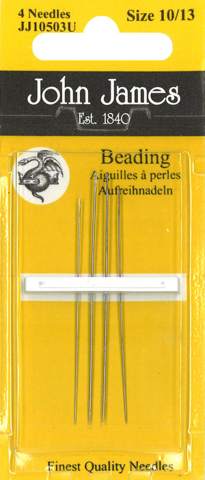 John James Beading Hand Needles Assorted Sizes 10/13 4/Pkg