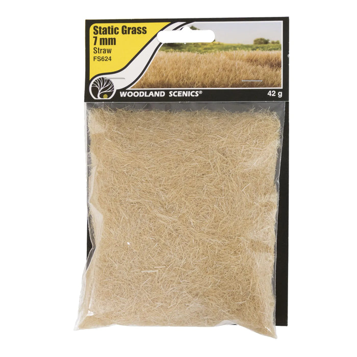 Woodland Scenics Static Grass 7mm-Straw