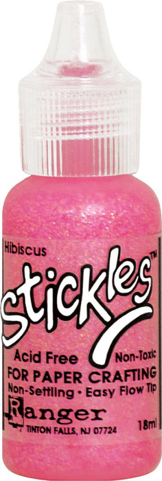 Ranger Stickles Glitter Glue .5oz-Hibiscus
