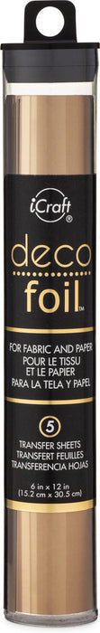 Thermoweb - iCraft Deco Foil Transfer Sheets 6"X12" 5/Pkg - Bronze