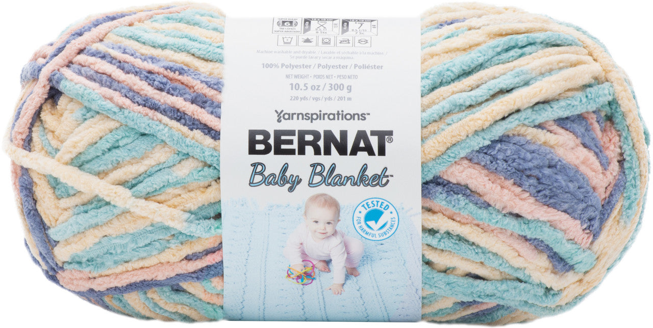 Bernat Baby Blanket Big Ball Yarn-Mini Succulents