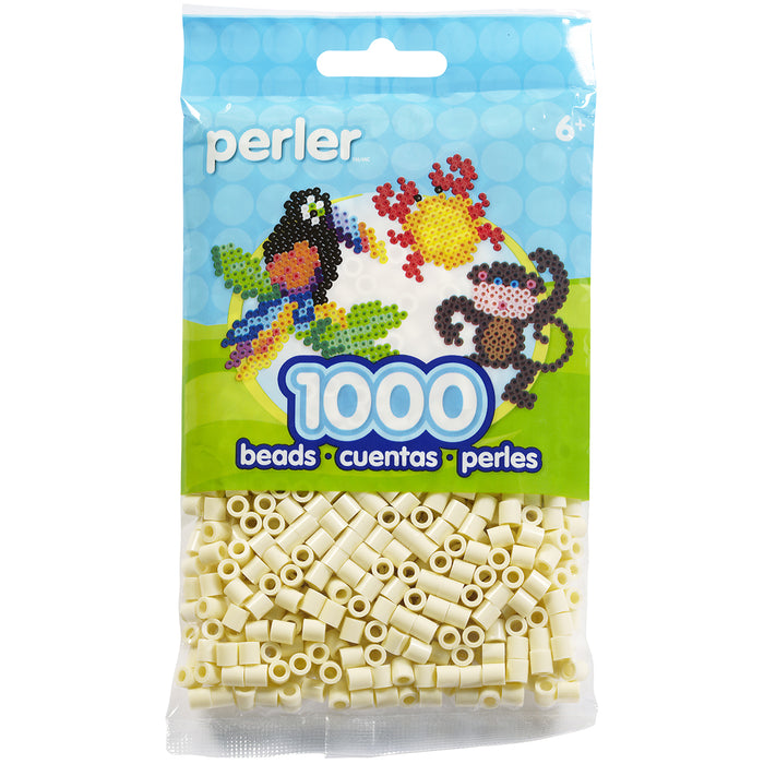 Perler Beads 1,000/Pkg-Creme