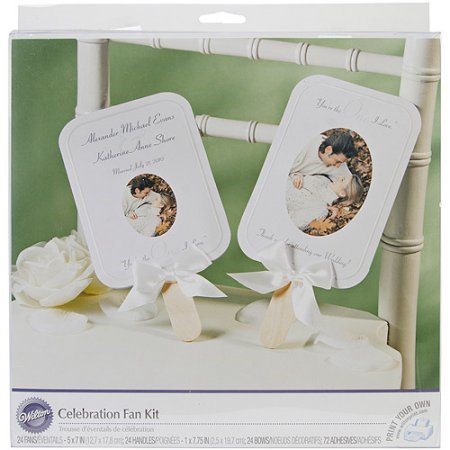 Wilton - Celebration Fan Kit - Personalize your Own - 24 pc