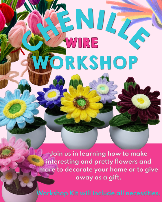 Chenille Wire Workshop - 30 May 2026 - 10am - Brooklyn Pretoria
