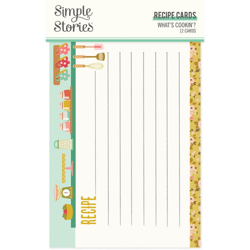 What's Cookin'? Recipe Cards 4"X6" 12/Pkg-6 Designs/2 Each