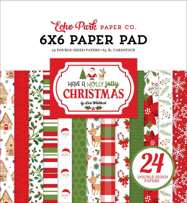 Echo Park Double-Sided Paper Pad 6"X6"-Have A Holly Jolly Christmas