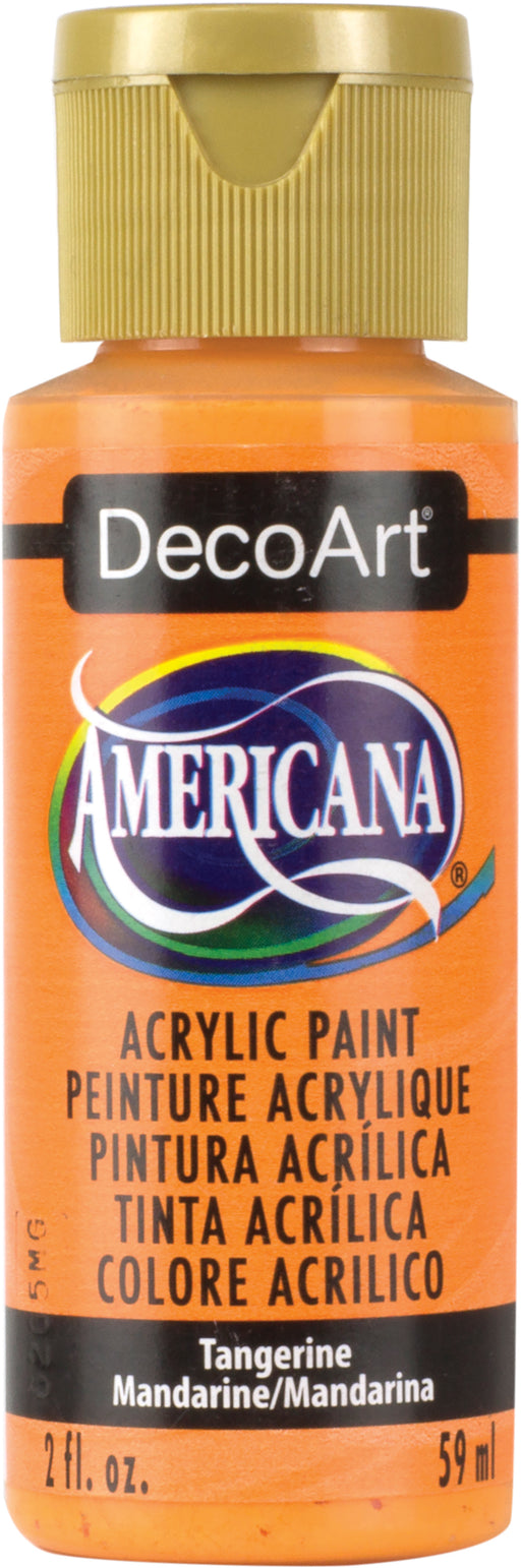 DecoArt Americana Acrylic Paint 2oz-Tangerine - Transparent