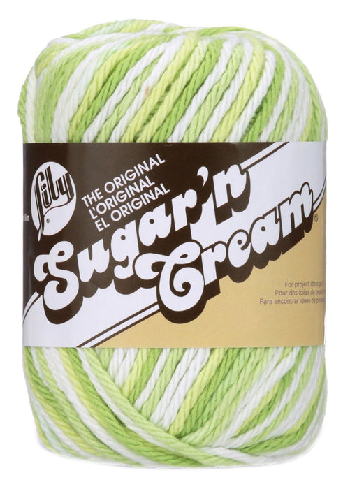 Lily Sugar'n Cream Yarn - Ombres-Key Lime Pie