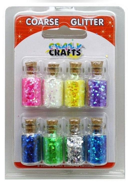 Crazy Crafts - Mini Craft Bottles - Glitter - Coarse