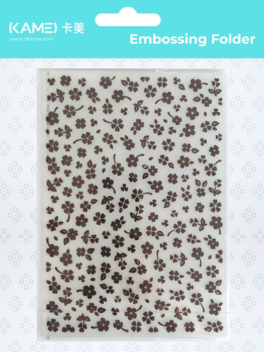Kamei - 5"x7" Embossing Folder - Small Flower