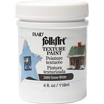 Plaid - FolkArt - Texture Paint - Snow White - 4 oz
