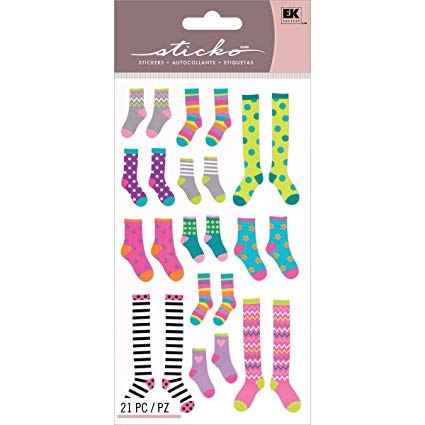 EK Success - Sticko - Stickers - Crazy Socks