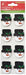 Little Birdie Christmas Glitter Sticker Embellishment 8/Pkg-Snowman