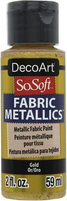 DecoArt - So Soft Fabric Metallics Gold