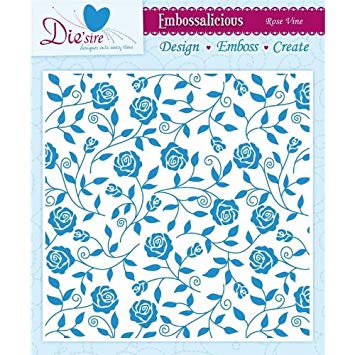 Crafter's Companion - 8"x8" Embossalicious Folder - Rose Vine (only A4 & bigger machines)