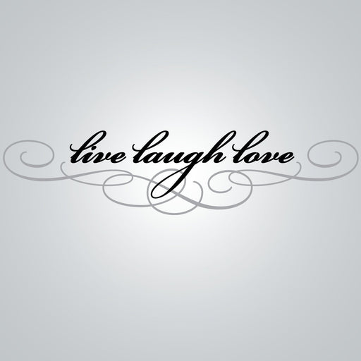 DCWV - Designer Wall Lettering - Live laugh and Love