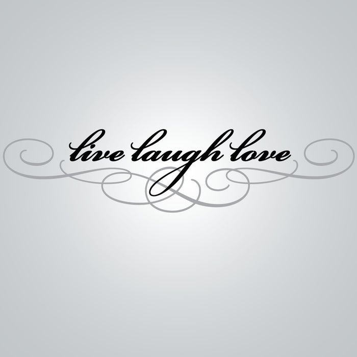 DCWV - Designer Wall Lettering - Live laugh and Love