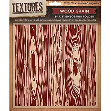 Crafter's Companion - 8"x8" Embossing Folder - Wood Grain (only A4 & bigger machines)